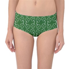 St Patricks Day Mid-waist Bikini Bottoms