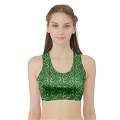 St Patricks Day Sports Bra With Border by Valentinaart