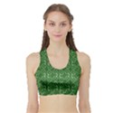 St patricks day Sports Bra with Border View1