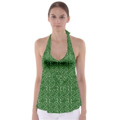 St Patricks Day Babydoll Tankini Top by Valentinaart