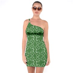 St Patricks Day One Soulder Bodycon Dress by Valentinaart