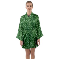 St Patricks Day Long Sleeve Satin Kimono by Valentinaart