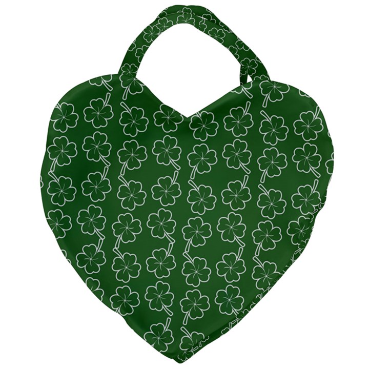 St patricks day Giant Heart Shaped Tote