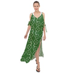 St Patricks Day Maxi Chiffon Cover Up Dress