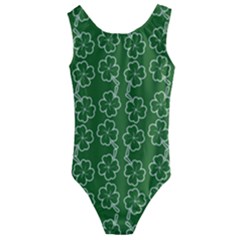 St Patricks Day Kids  Cut-out Back One Piece Swimsuit by Valentinaart