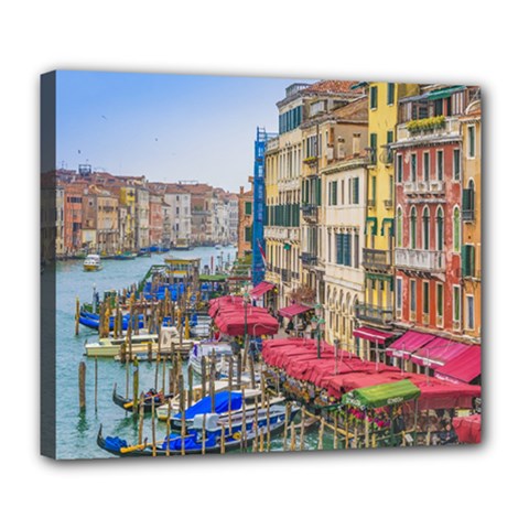 Aerial View Grand Canal Of Venice, Italy Deluxe Canvas 24  X 20  (stretched) by dflcprintsclothing