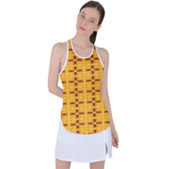 Digital Illusion Racer Back Mesh Tank Top