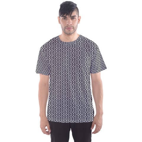 Black And White Triangles Men s Sports Mesh Tee by Sparkle