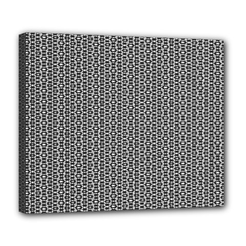 Black And White Triangles Deluxe Canvas 24  X 20  (stretched) by Sparkle