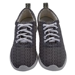 Black And White Triangles Athletic Shoes