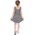 Black And White Triangles Kids  Sleeveless Dress View2