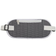 Black And White Triangles Rounded Waist Pouch