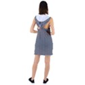 Black And White Triangles Racer Back Hoodie Dress View2