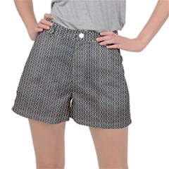 Black And White Triangles Ripstop Shorts by Sparkle