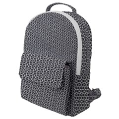 Black And White Triangles Flap Pocket Backpack (small) by Sparkle