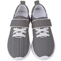 Black And White Triangles Women s Velcro Strap Shoes by Sparkle