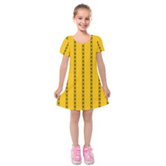 Digital Stars Kids  Short Sleeve Velvet Dress