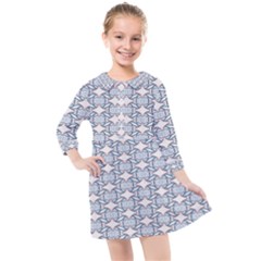 Digital Stars Kids  Quarter Sleeve Shirt Dress by Sparkle