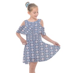 Digital Stars Kids  Shoulder Cutout Chiffon Dress by Sparkle