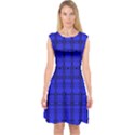 Digital Illusion Capsleeve Midi Dress View1