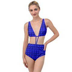 Digital Illusion Tied Up Two Piece Swimsuit by Sparkle