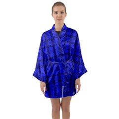 Digital Illusion Long Sleeve Satin Kimono by Sparkle