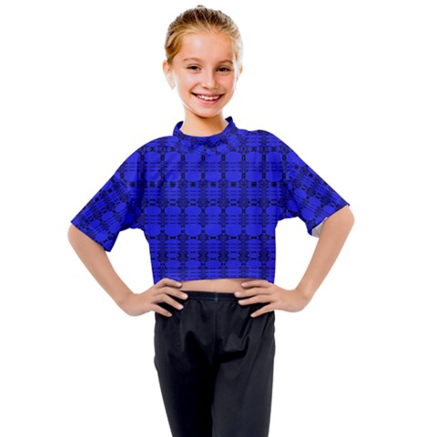 Digital Illusion Kids Mock Neck Tee by Sparkle