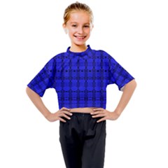 Digital Illusion Kids Mock Neck Tee