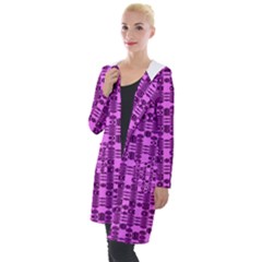 Digital Violet Hooded Pocket Cardigan by Sparkle