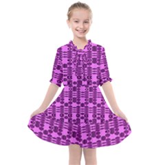 Digital Violet Kids  All Frills Chiffon Dress by Sparkle