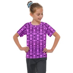 Digital Violet Kids  Mesh Piece Tee