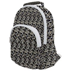 Digital Illusion Rounded Multi Pocket Backpack by Sparkle