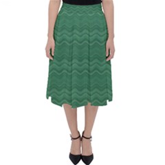 Digital Waves Classic Midi Skirt