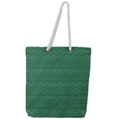 Digital Waves Full Print Rope Handle Tote (large) by Sparkle