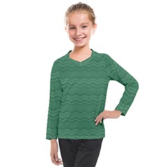 Digital Waves Kids  Long Mesh Tee