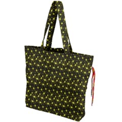 Digital Mandale Drawstring Tote Bag by Sparkle