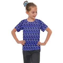 Blue Diamonds Kids  Mesh Piece Tee