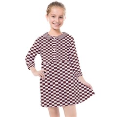 Red Sparks Kids  Quarter Sleeve Shirt Dress