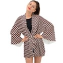 Red Sparks Long Sleeve Kimono View1