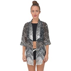 Grey Glow Cartisia Open Front Chiffon Kimono by Sparkle