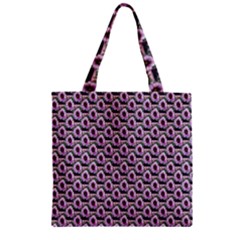 Flowers Pattern Zipper Grocery Tote Bag by Sparkle