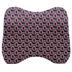 Flowers Pattern Velour Head Support Cushion by Sparkle