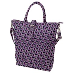 Flowers Pattern Buckle Top Tote Bag by Sparkle