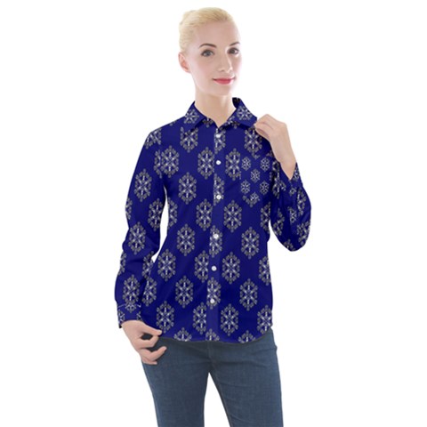 Madalefolowers Women s Long Sleeve Pocket Shirt by Sparkle