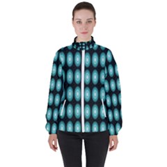 Mandala Pattern Women s High Neck Windbreaker by Sparkle