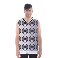 Optical Illusion Men s Basketball Tank Top by Sparkle