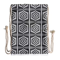 Optical Illusion Drawstring Bag (large) by Sparkle