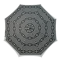 Mandala Pattern Golf Umbrellas by Sparkle