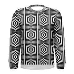 Optical Illusion Men s Long Sleeve Tee by Sparkle