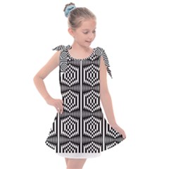 Mandala Pattern Kids  Tie Up Tunic Dress by Sparkle